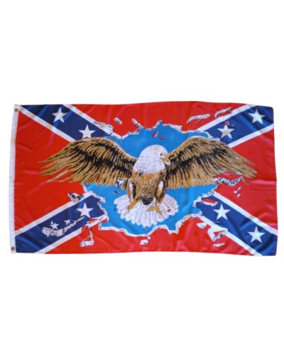 Rebel Eagle printed polyester flag